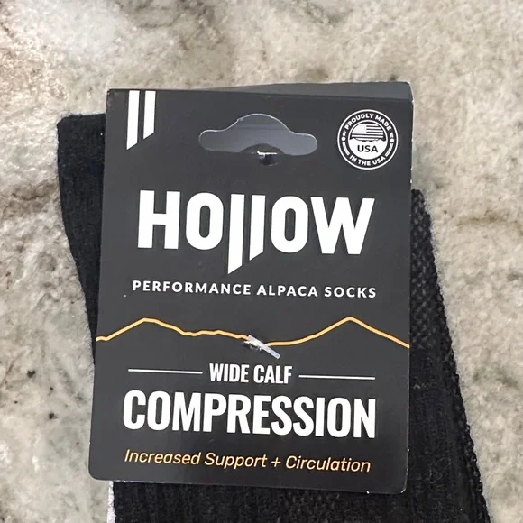 NWT *2 PAIRS* Holloway Compression Athletic, Ski Socks - Black, unisex - Picture 9 of 9